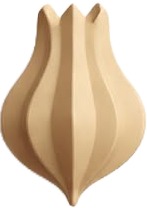a wooden vase with a curved design.jpg